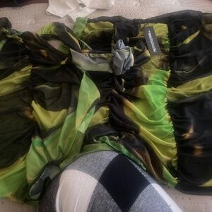 2 piece multi colored skirt set